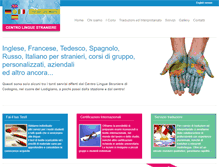 Tablet Screenshot of centrolinguecodogno.com